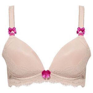 You! Lingerie 34C Flirty You! Nursing bra Nude Lace Adjustable Bow Cream